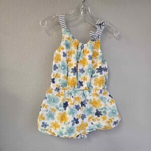 Emma's Garden Organic Cotton Floral Sun Romper - Size 3T